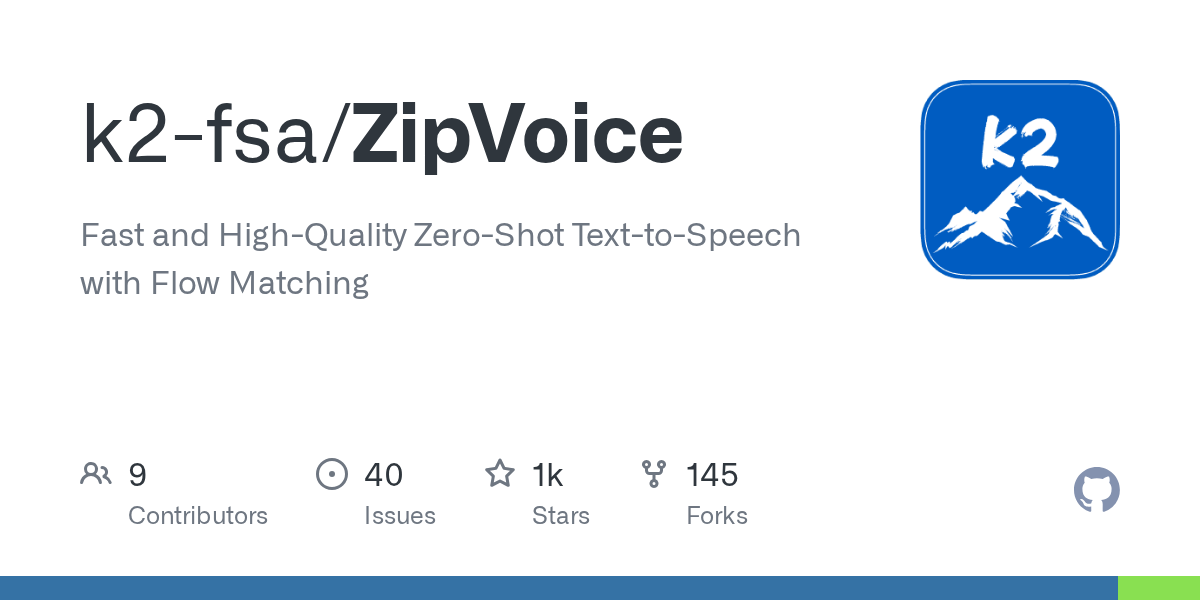 ZipVoice 底座仓库